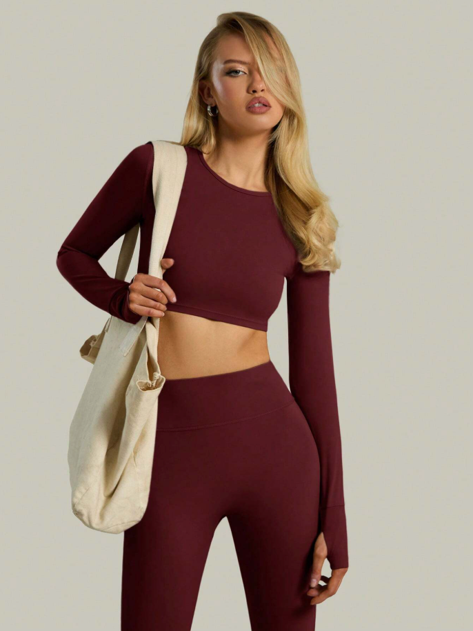 Top Cropped Manga Longa