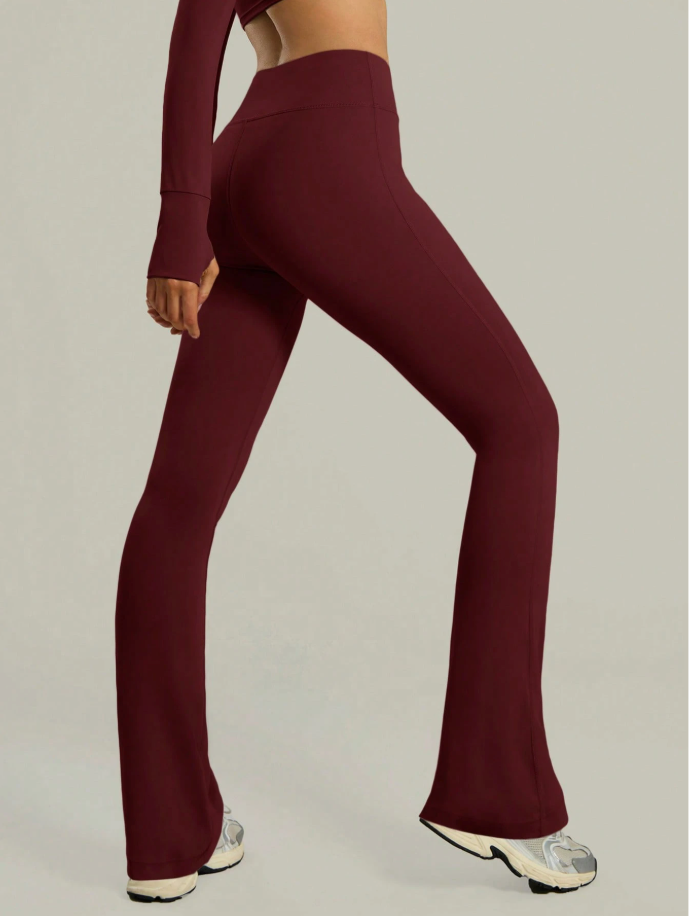 Calça Flare Fitness Cintura Alta