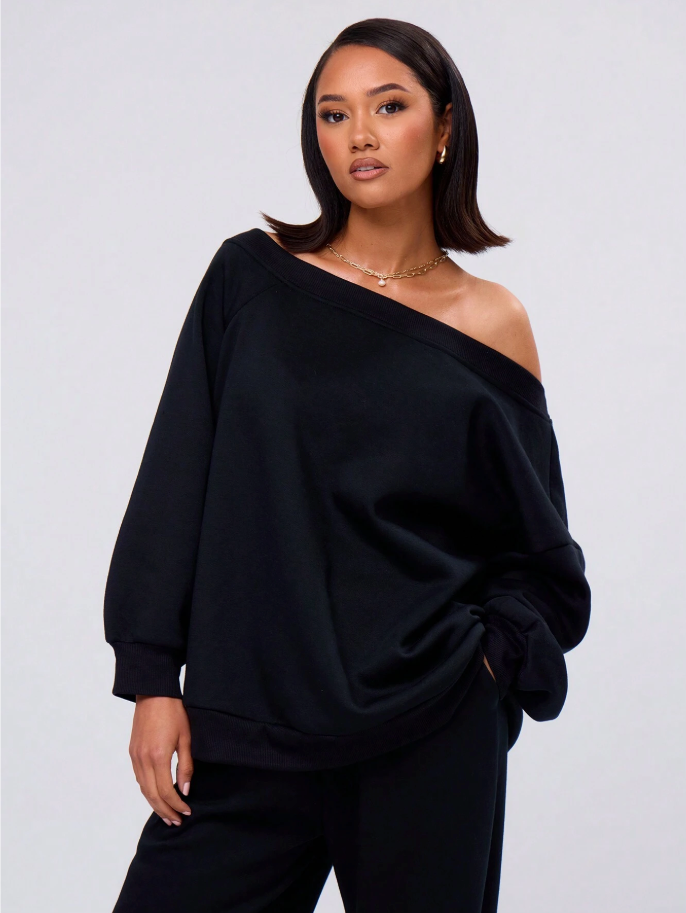 Casaco Oversized com Ombro Caído