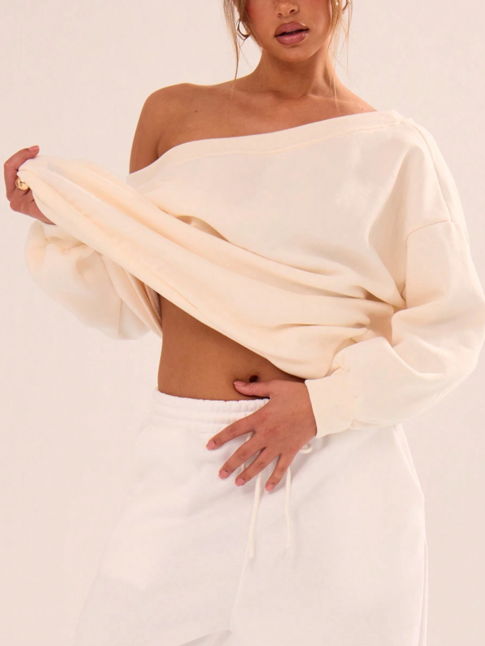 Casaco Oversized com Ombro Caído