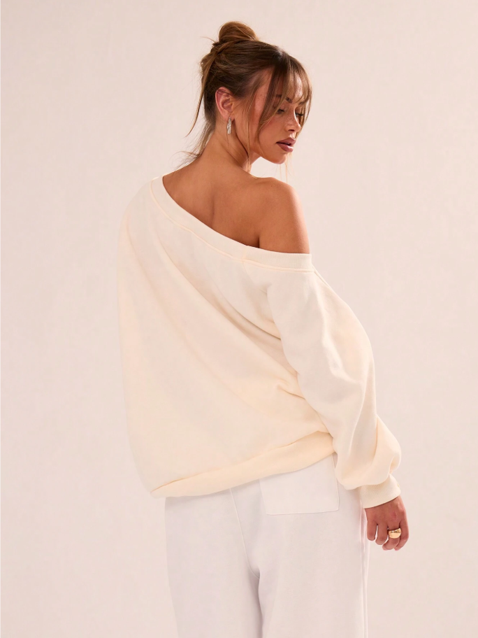 Casaco Oversized com Ombro Caído