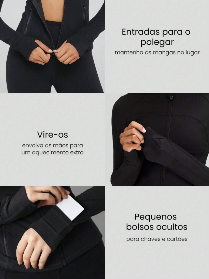 Jaqueta Fitness Slim