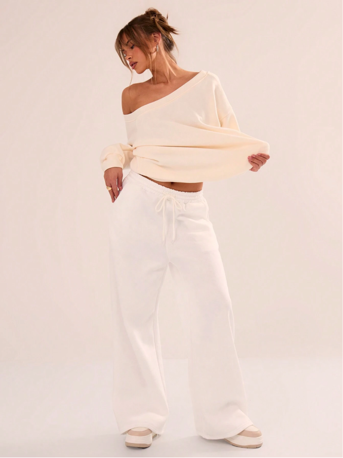 Calça Moletom Wide leg
