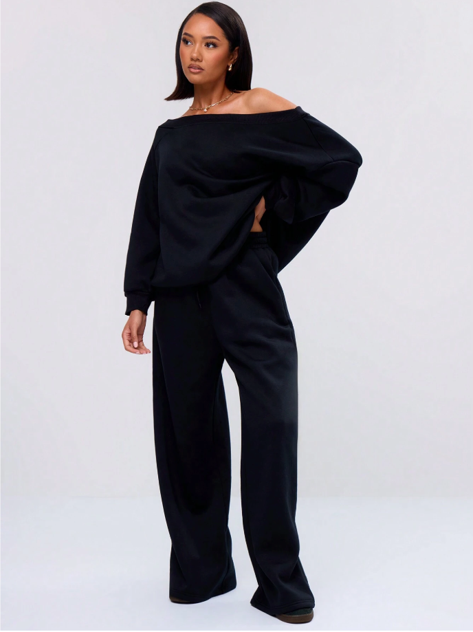 Calça Moletom Wide leg