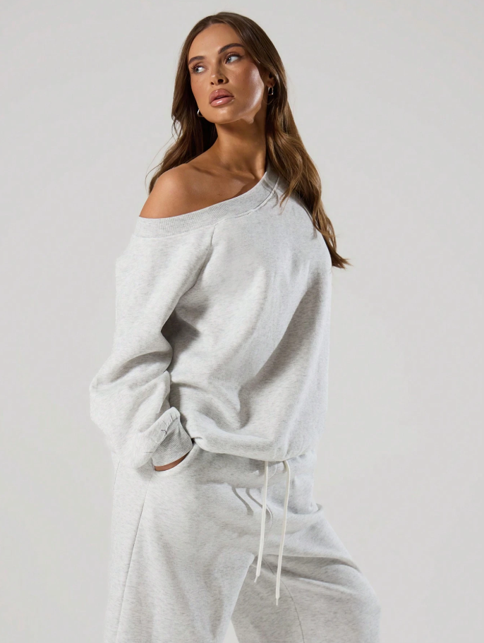 Casaco Oversized com Ombro Caído