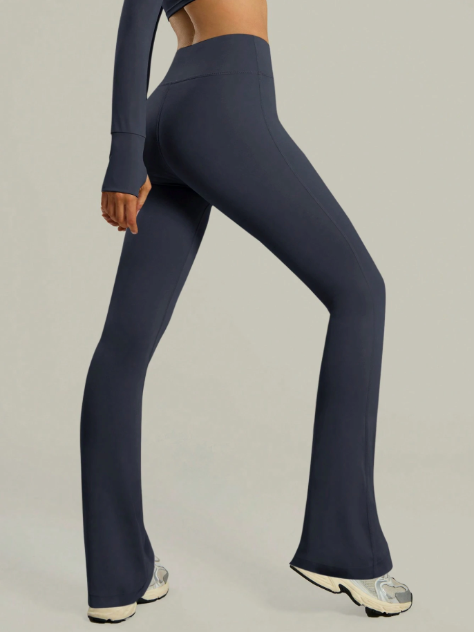 Calça Flare Fitness Cintura Alta