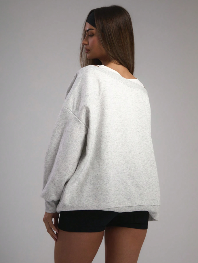 Casaco Oversized com Ombro Caído